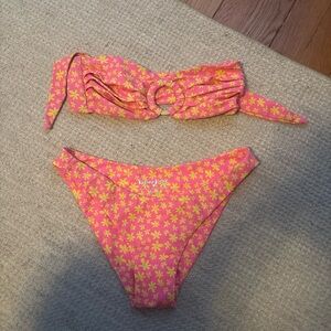 Kulani Kinis Pink and Yellow Floral Bikini